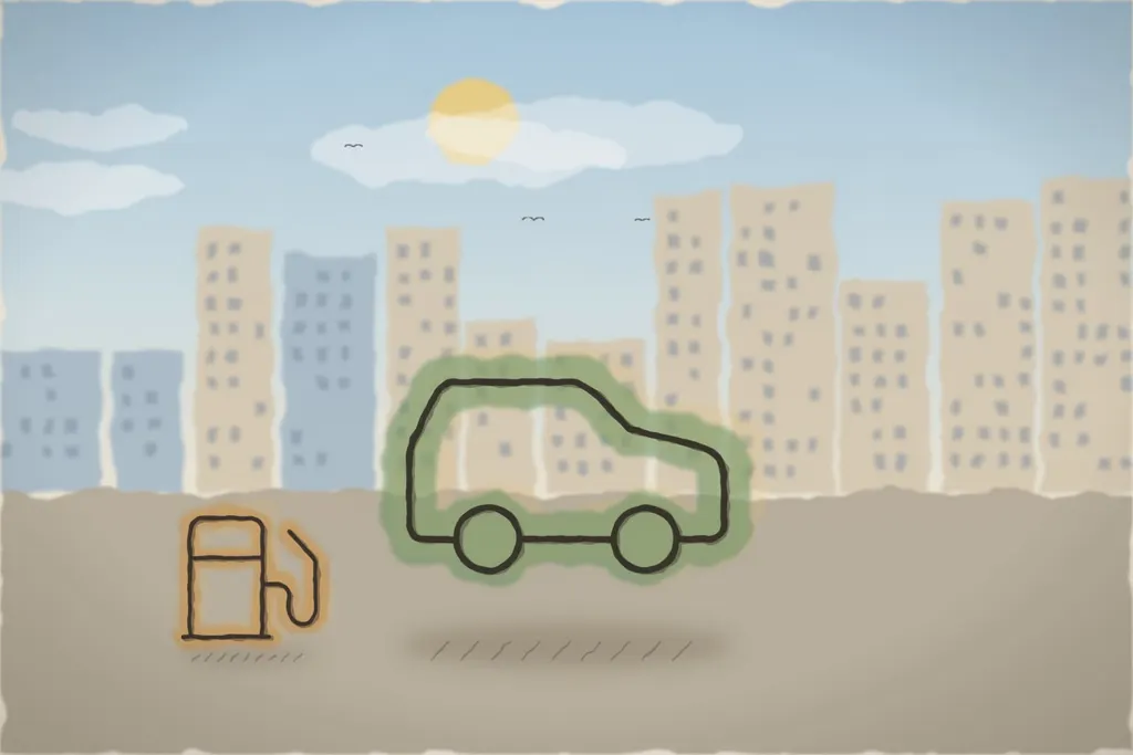 Mașină economică, pentru oraș (ilustrație)